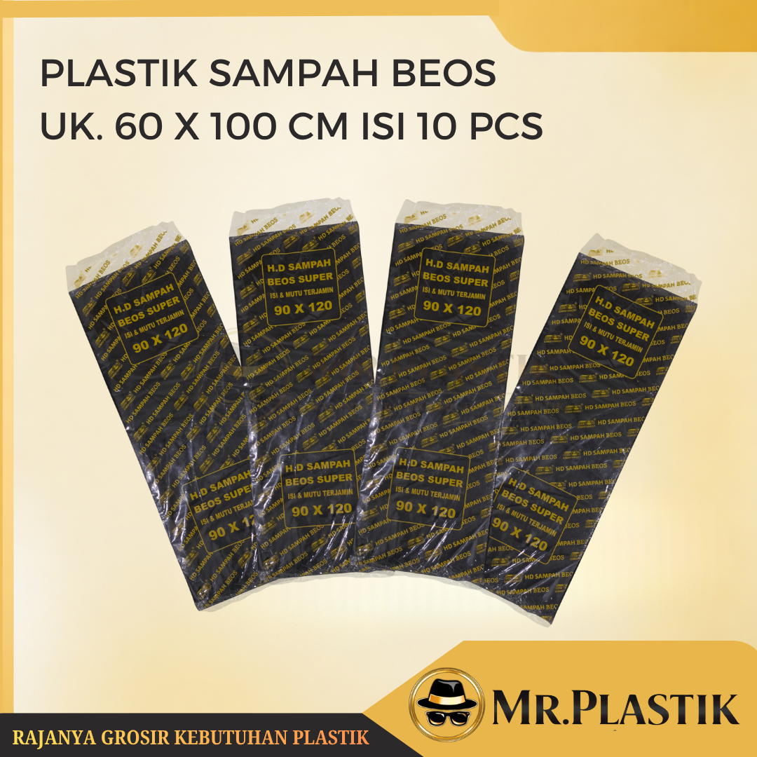 1 BALL PLASTIK SAMPAH BEOS UK. 60 X 100 CM ISI 50 PACK/500 PCS