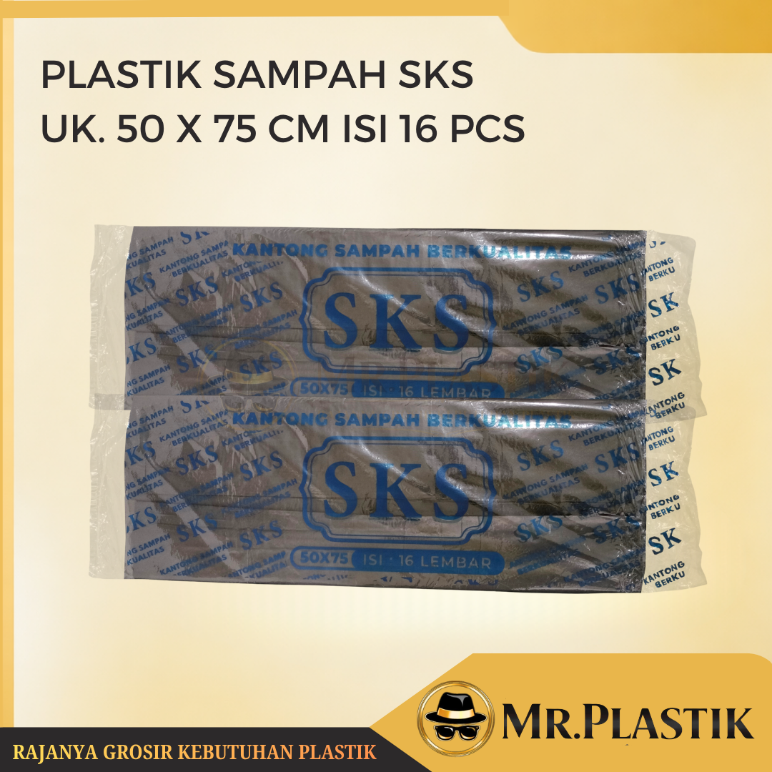 1 BALL PLASTIK SAMPAH SKS  UK. 50 X 75 CM ISI 50PACK